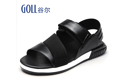 男真皮夏季新款英伦男士露趾个性牛皮沙滩鞋